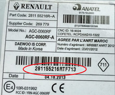 Usado, Código de desbloqueo de radio DACIA LOGAN SANDERO DUSTER DOKKER STEPWAY LODGY RENAULT ANATEL segunda mano  Embacar hacia Argentina