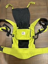 Ergo Baby Carrier Bright Green Black Adjustable Hiking Walking Mesh, used for sale  Shipping to South Africa