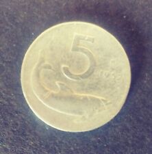 Usato, 5 lire delfino 1952 usato  Castelletto Sopra Ticino