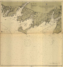 1914 nautical map for sale  Saint Augustine