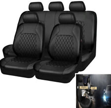 Conjunto completo de capas de assento de carro 5 lugares luxo universal couro ecológico almofada frontal traseira comprar usado  Enviando para Brazil