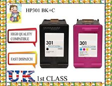 2 HP 301 cor preta e cartuchos de tinta para HP DESKJET 3050A, usado comprar usado  Enviando para Brazil