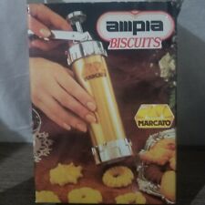 Marcato Biscuit Maker Vintage Cookie Press Made in Italy 20 Aluminum Discs Ampia, used for sale  Canada