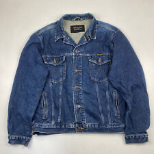 Jaqueta jeans masculina vintage anos 90 Wrangler azul escuro, tamanho G, usado comprar usado  Enviando para Brazil