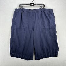 Shorts feminino linho por Jeanne Engelhart 18 azul escuro 100% linho tecido comprar usado  Enviando para Brazil