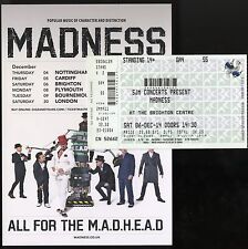 Madness madhead tour for sale  LONDON