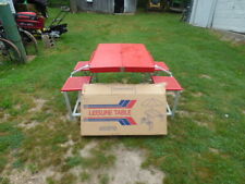 Vintage Northstar Handy Folding Suitcase Picnic Versa Table and Chair Set  for sale  Shipping to South Africa