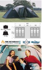 Gelert Taal 6 Man Person Family Tent Tunnel Festival Camping Black for sale  Shipping to South Africa