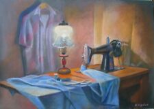 Pastel Painting Paper Seamstress Corner Serdyuk B Original Unframed Wall nSerb80 for sale  Shipping to South Africa