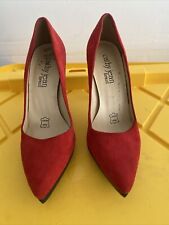 Sapatos femininos de salto alto CATHY JEAN BRAZIL COURO plataforma vermelho tamanho 6 comprar usado  Enviando para Brazil