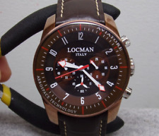 Relógio cronógrafo italiano masculino LOCMAN "Aviatore" com nova bateria - Funciona muito bem!, usado comprar usado  Enviando para Brazil