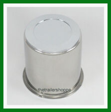 Stainless Steel Chrome Center Cap Cover FOR Trailer Wheel EZ Lube 3.19, used for sale  Shipping to South Africa