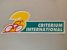 Sticker criterium internationa d'occasion  France