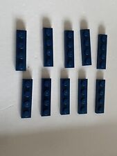 Lego 10 placas planas 1x4 - parte 3710 - Azul escuro comprar usado  Enviando para Brazil