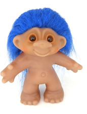 Muñeca troll Crazy Blue Hair 1986 vintage Dam coleccionable 5 pulgadas segunda mano  Embacar hacia Argentina