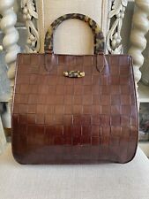 Mulberry brown croc for sale  LONDON