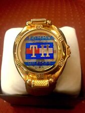 Relógio esportivo feminino Tommy Hilfiger, tema náutico, capa flip, pulseira de couro comprar usado  Enviando para Brazil