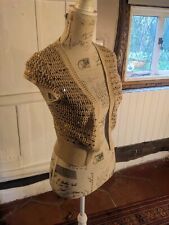 Gold knitted sequin for sale  CAMBRIDGE