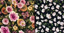 Lote de 2 piezas de tela remanentes florales acolchados de costura 7 yardas en total segunda mano  Embacar hacia Argentina