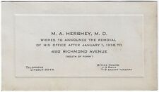 Doctor hershey richmond for sale  Freeville