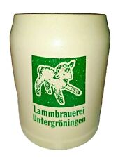 Caneca de cerveja antiga Lamb Brew Untergröningen, Beer Stein Lammbrauerei, Jarro de cervejaria comprar usado  Enviando para Brazil