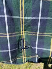 Ralph Lauren blue plaid bedding comforter 70 X 62 for sale  Shipping to South Africa