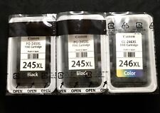 3 Empty CANON INK CARTRIDGES 2 PG-245XL  / 1 CL-246XL for sale  Shipping to South Africa