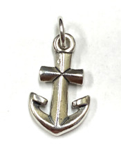 Used, James Avery Retired Sterling Silver Anchor Cross Charm 2.6  grams for sale  New Braunfels