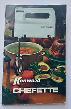 Kenwood chefette instruction for sale  WALSALL