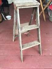 2 wooden folding step ladders for sale  Wakefield