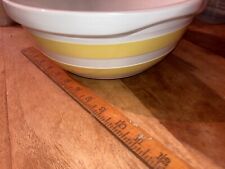 Used, RARE T G GREEN CORNISH WARE YELLOW WHITE MIXING BOWL 10 1/2 INCH 4 1/2 DEEP for sale  Shipping to South Africa
