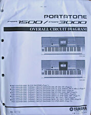 Usado, Teclado Yamaha PSR-1500 PSR-3000 Original Diagrama de Circuito Geral / Esquemas comprar usado  Enviando para Brazil