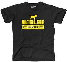 TYC T-shirt miniature Bull Terrier Taxi Service CANI CANE Fun siviwonder usato  Spedire a Italy