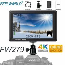 Feelworld FW279 Full Hd Ultra Brilhante Em Câmera Dslr 2200nit Monitor De Campo 7" comprar usado  Enviando para Brazil