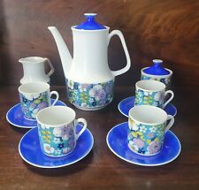 Vintage Flowered Tea Set Made In Japan W 70''s Style Print for sale  Shipping to South Africa