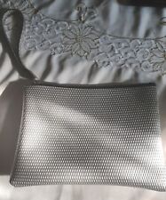 Italian Designer Chianni Chiarini GUM maximum pouch Silver bag for sale  Shipping to South Africa