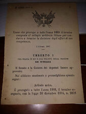 Legge 1887 proroga usato  Italia