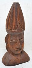 Antique Wooden Half Man Figurine Original Old Fine Hand Carved for sale  Shipping to South Africa