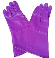 Purple leather gauntlet for sale  Shipping to Ireland