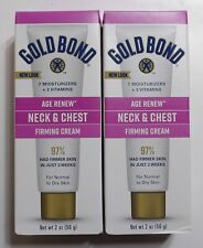 Pack Of 2 Gold Bond Firming Neck & Chest Hand and Body Lotion & Cream for sale  Shipping to South Africa