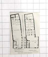 Planos de casa de concha 1909 piso térreo e mezanino, Bishopsgate Street, usado comprar usado  Enviando para Brazil