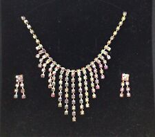 Rhinestone bib necklace for sale  WANTAGE