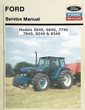 Ford 5640 6640 7740 7840 8240 8340 Tractor Service Manual Shop Repair **PDF CD** for sale  Shipping to Ireland