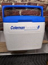 Refrigerador de balde de almoço vintage azul Coleman Personal 8. Tampa/bandeja. Design clássico, usado comprar usado  Enviando para Brazil