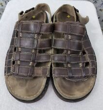 Vintage Dr. Martens Docs Brown Leather Chunky Fisherman Sandals Men's Size 11  for sale  Shipping to South Africa
