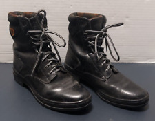 Par de botas de combate para mujer 7 Ariat 61001 de cuero negro con cordones forradas a cuadros segunda mano  Embacar hacia Argentina