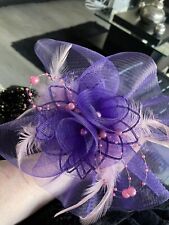 Purple lilac fascinator for sale  HORNCHURCH