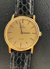 omega watches leather strap mens for sale  BRIGHTON