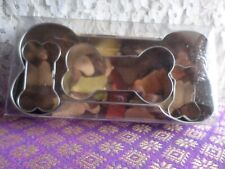 Cortador de galletas en forma de hueso de perro de 4 piezas con recetas de golosinas tamaños 6" - 1,75", usado segunda mano  Embacar hacia Argentina
