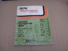 Used, 1976 Johnson 15 HP Outboard Motor Service Manual for sale  Shipping to South Africa